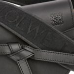 LOEWE GATE DUAL MINI BAG IN SOFT CALFSKIN AND JACQUARD