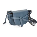 LOEWE GATE DUAL MINI BAG IN SOFT CALFSKIN AND JACQUARD