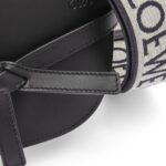 LOEWE GATE DUAL MINI BAG IN SOFT CALFSKIN AND JACQUARD