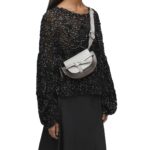 LOEWE GATE DUAL MINI BAG IN SOFT CALFSKIN AND JACQUARD