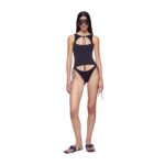 THE ATTICO BLACK ONE PIECE