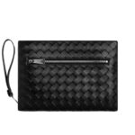 BOTTEGA VENETA SMALL INTRECCIATE DOCUMENT CASE WITH WRISTLED