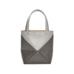 LOEWE PUZZLE FOLD TOTE MINI BAG IN SHINY CALFSKIN
