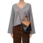LOEWE PUZZLE FOLD TOTE MINI BAG IN SHINY CALFSKIN