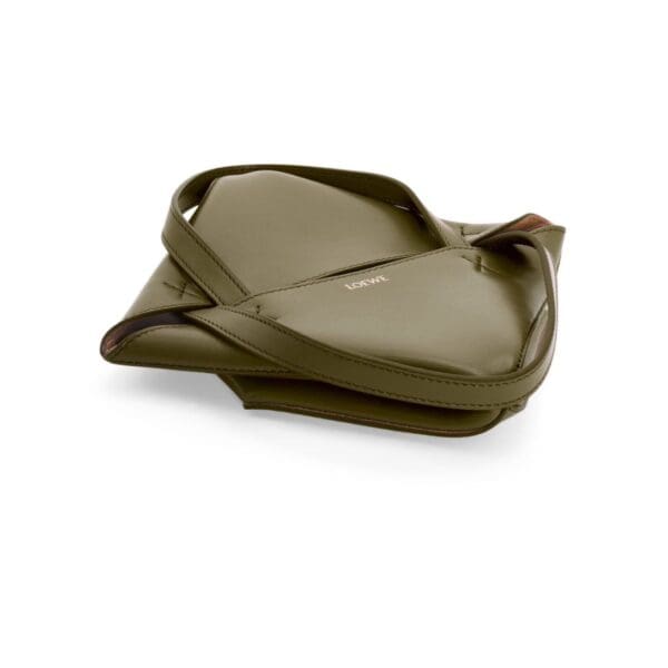 LOEWE PUZZLE FOLD TOTE MINI BAG IN SHINY CALFSKIN
