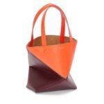 LOEWE PUZZLE FOLD TOTE MINI BAG IN SHINY CALFSKIN