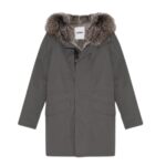 YVES SALOMON ICONIC COTTON BLEND AND FUR PARKA