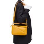 LOEWE SMALL PUZZLE BAG IN SATIN CALFSKIN