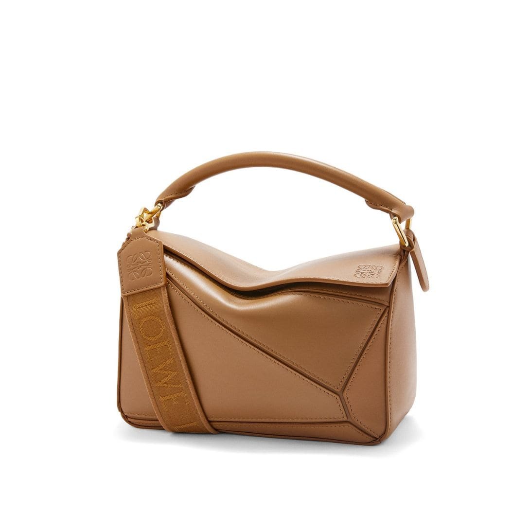 LOEWE SMALL PUZZLE BAG IN SATIN CALFSKIN 1 LOEWE SMALL PUZZLE BAG IN SATIN CALFSKIN
