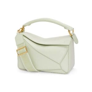 LOEWE SMALL PUZZLE BAG IN SATIN CALFSKIN