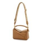 LOEWE SMALL PUZZLE BAG IN SATIN CALFSKIN