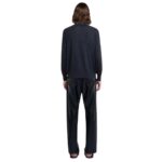 NANUSHKA PLATO MERINO WOOL POLO SHIRT BLACK