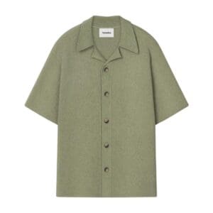 NANUSHKA ZIKO TERRY-KNIT SHIRT FADED SAGE