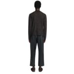 NANUSHKA TORBEN RIBBED MERINO BLEND SHIRT BLACK