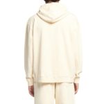 NANUSHKA EVER ORGANICALLY GROWN COTTON LOGO HOODIE CREME