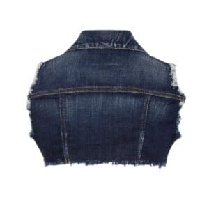 DSQUARED2 DENIM CROPPED VEST