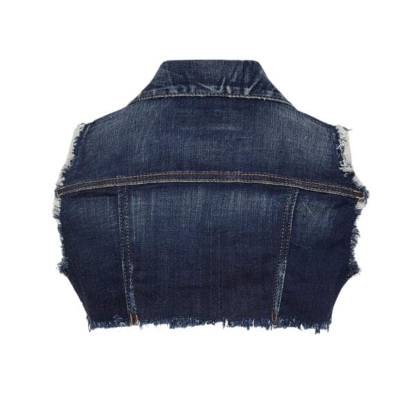 DSQUARED2 DENIM CROPPED VEST - Image 2