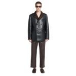 NANUSHKA ANDRO BONDED SHEARING BLAZER BLACK