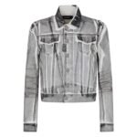 DSQUARED2 ICON WHITE COAL WASH DENIM JACKET
