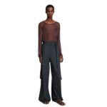 vDRIES VAN NOTEN WIDE BELTED PANTS