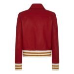 DSQUARED2 SIGNATURE VARSITY LEATHER BOMBER