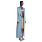 DRIES VAN NOTEN DENIM TUXEDO COAT LIGHT BLUE