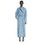 DRIES VAN NOTEN DENIM TRENCH COAT LIGHT BLUE