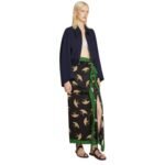 DRIES VAN NOTEN KIMONO BOMBER NAVY