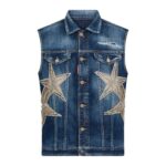 DSQUARED2 STARRY NIGHT DENIM CLASSIC VEST