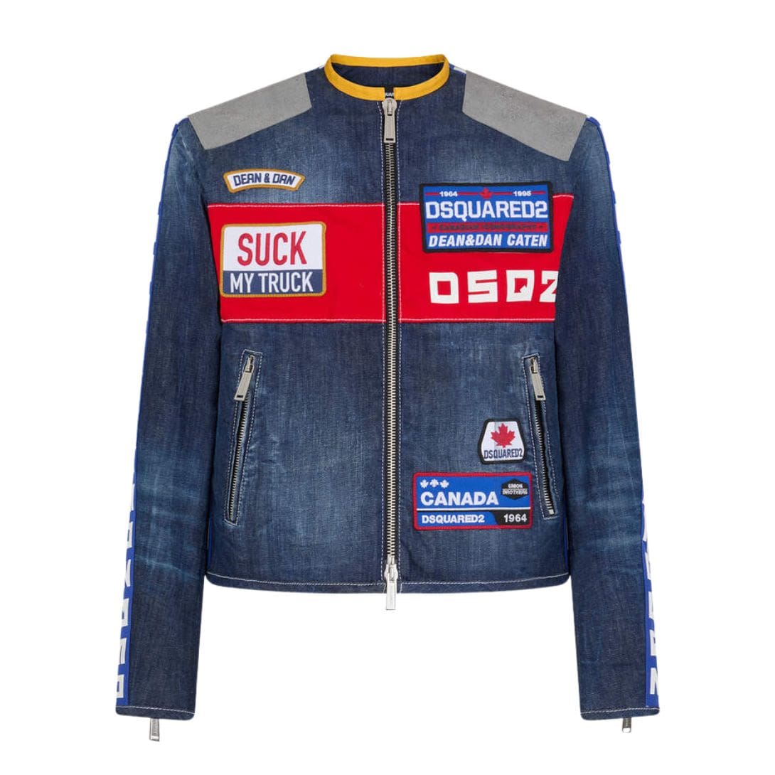 DSQUARED2 ZIPPED DENIM JACKET