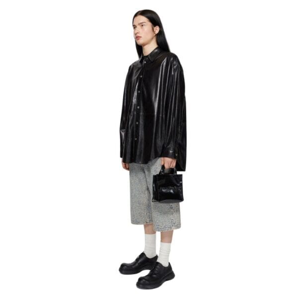 ACNE STUDIOS LOGO MINI SHOULDER TOTE BAG