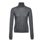 MAGDA BUTRYM CASHMERE TURTLENECK IN DARK GRAY