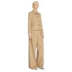 DRIES VAN NOTEN TIGHT FIT JACKET BEIGE