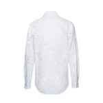 MAGDA BUTRYM CLASSIC COTTON BUTTON UP SHIRT IN WHITE LACE