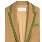 DRIES VAN NOTEN OVERSIZED BLAZER CAMEL