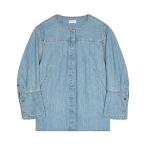 DRIES VAN NOTEN DENIM SHIRT ICE BLUE