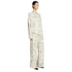 DRIES VAN NOTEN ASYMMETRICAL TOP BLUE