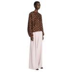 DRIES VAN NOTEN SILK COCOON TOP BROWN