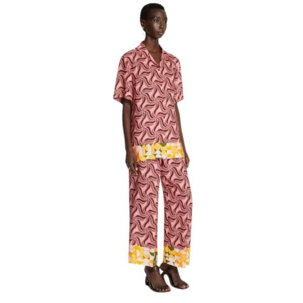 DRIES VAN NOTEN SHORT SLEEVE SHIRT PINK
