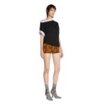 DRIES VAN NOTEN DOUBLE LAYERED TEE BLACK