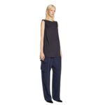 DRIES VAN NOTEN LOOSE FIT TEE NAVY