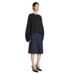 DRIES VAN NOTEN DRAPED SWEATSHIRT BLACK