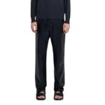 NANUSHKA ARIC OKOBOR ALT-LEATHER PANTS BLACK