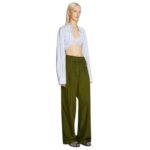 DRIES VAN NOTEN KNOTTED COTTON SHIRT LIGHT BLUE