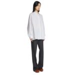DRIES VAN NOTEN COTTON COCOON SHIRT WHITE