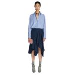 DRIES VAN NOTEN COCOON SHIRT LIGHT BLUE