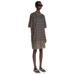 DRIES VAN NOTEN T-SHIRT DRESS NAVY