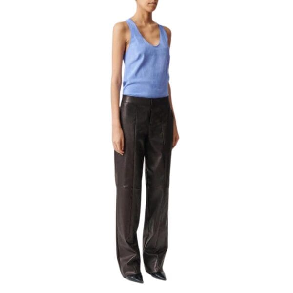 STOULS PABLO LEATHER TANK TOP