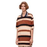 LOEWE OVERSIZED FIT POLO IN COTTON AND LINEN