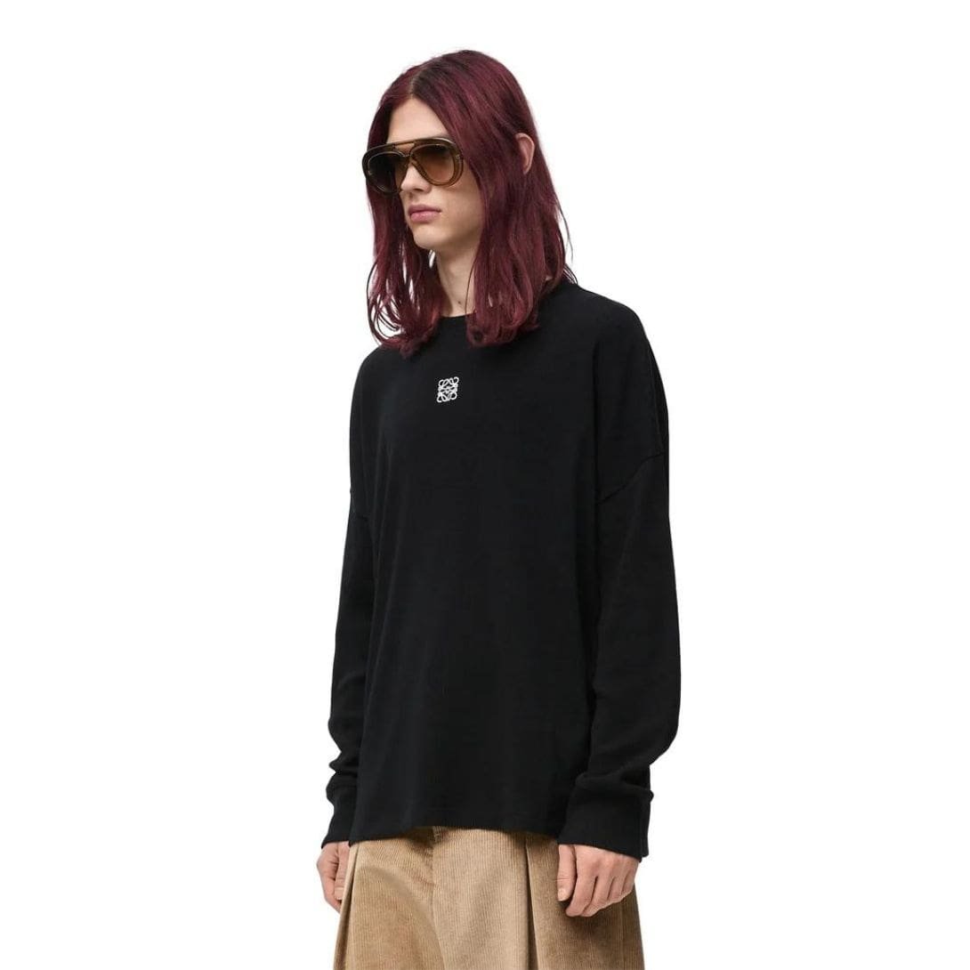 LOEWE OVERSIZED FIT LONG SLEEVE T SHIRT IN COTTON